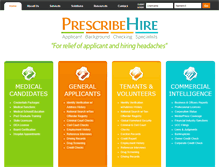 Tablet Screenshot of prescribehire.com